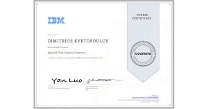 IBM Applied Data Science Capstone Dimitris Kyrtopoulos