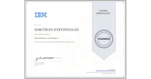 IBM Data Analysis with Python Dimitris Kyrtopoulos